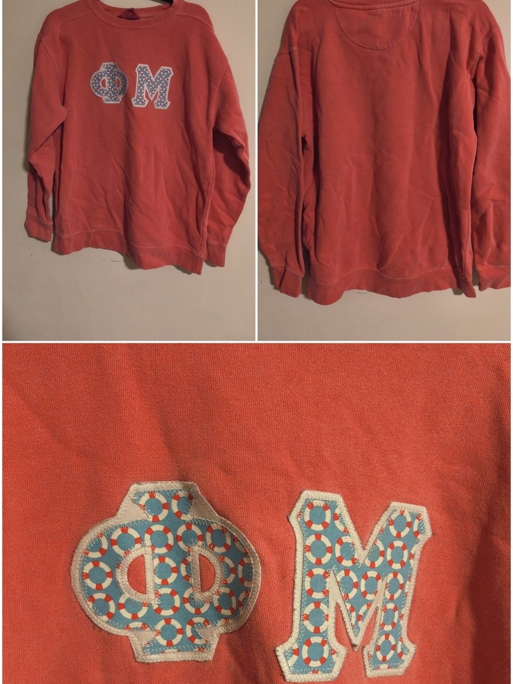Lot Of 7 Phi Mu Shirts & Sweatshirts